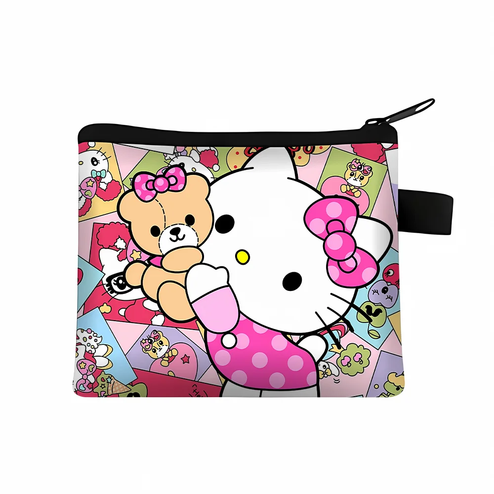 Porta-moedas Hello Kitty com Porta-cartão e Estojo de Chaves