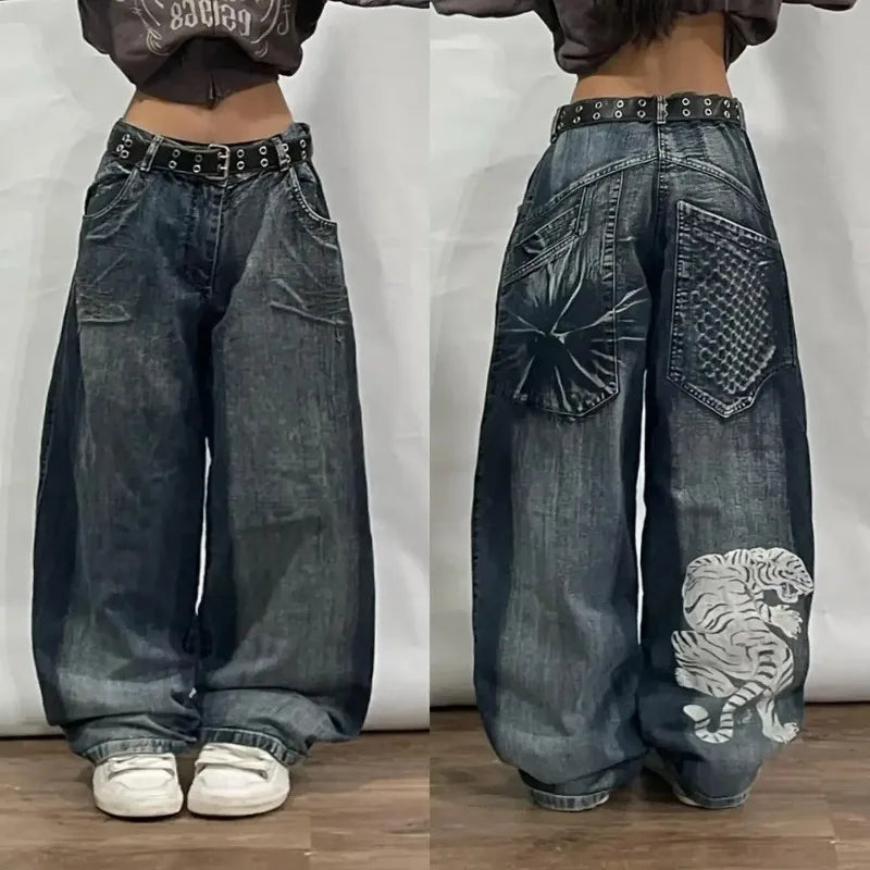 Jeans Feminino – Cintura Alta Y2K