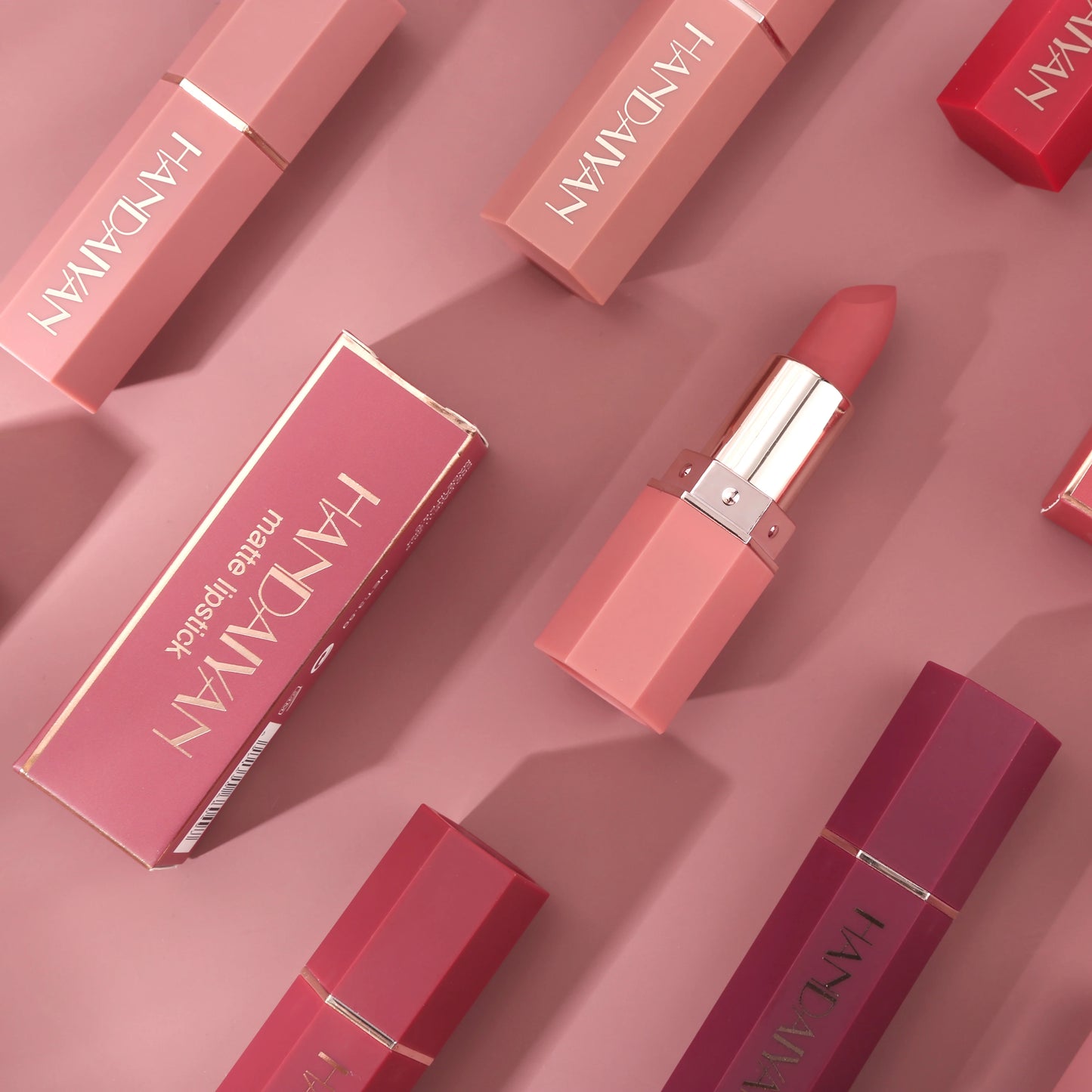 Kit de Batons Matte 6 Cores – Longa Duração e Acabamento aveludado