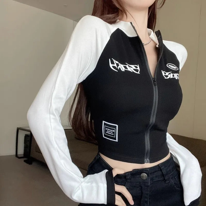 Cropped Moto Retro - Estilo Y2K