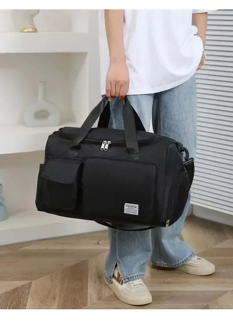 Bolsa de Viagem Hello Kitty – Grande Capacidade com Compartimento para Sapatos