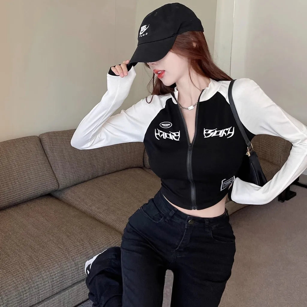Cropped Moto Retro - Estilo Y2K