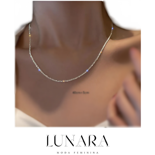 Colar Feminino Prata – Choker Estilo Coreano