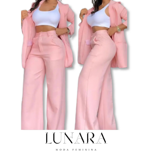 Conjunto Feminino Blazer e Calça – Elegância no Trabalho
