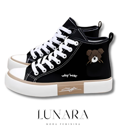 Tênis Feminino Canvas High Top – Estilo e Conforto