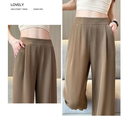 Calça Feminina Pantalona Preta – Alta Cintura e Corte Retilíneo