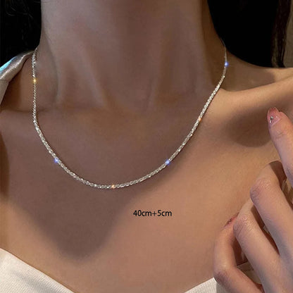 Colar Feminino Prata – Choker Estilo Coreano