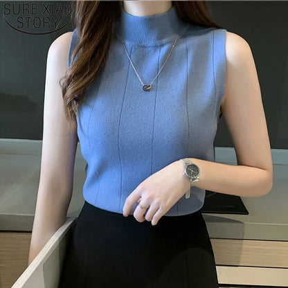 Blusa Feminina Tricot Sem Manga – Estilo e Conforto
