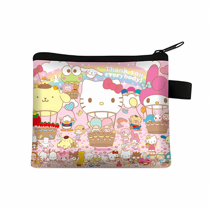 Porta-moedas Hello Kitty com Porta-cartão e Estojo de Chaves