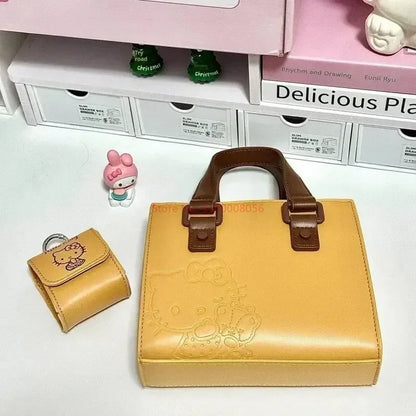 Bolsa Crossbody Hello Kitty Textura Premium