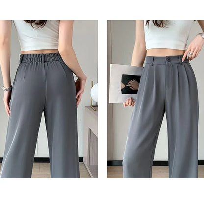 Calça Feminina Baggy – Alta Cintura e Perna Larga Estilo Mom