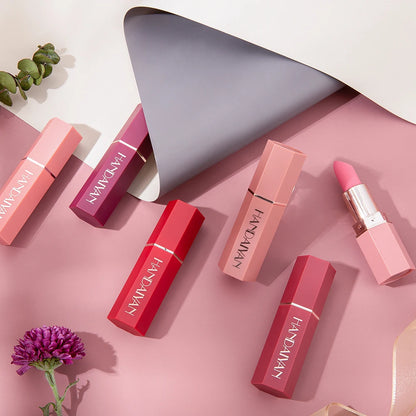 Kit de Batons Matte 6 Cores – Longa Duração e Acabamento aveludado