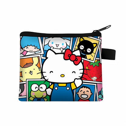 Porta-moedas Hello Kitty com Porta-cartão e Estojo de Chaves
