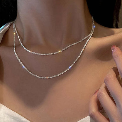 Colar Feminino Prata – Choker Estilo Coreano