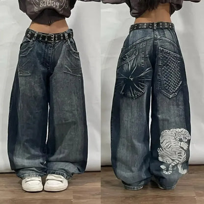 Jeans Feminino –  Cintura Alta Y2K