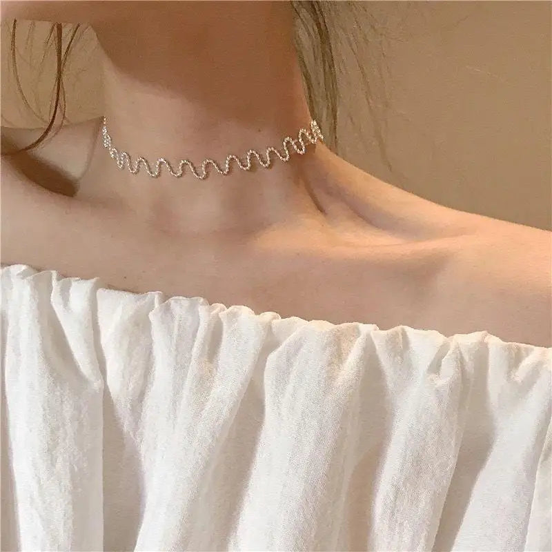 Colar Feminino Prata – Conjunto 3 Peças com Pingente Duplo