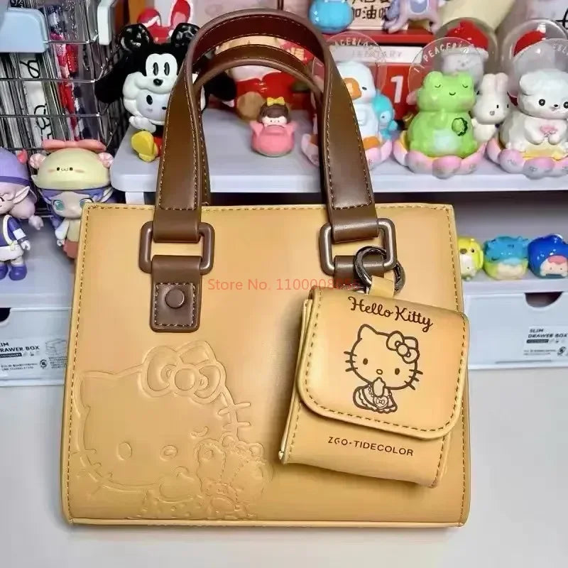 Bolsa Crossbody Hello Kitty Textura Premium
