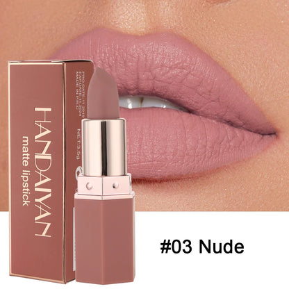 Kit de Batons Matte 6 Cores – Longa Duração e Acabamento aveludado
