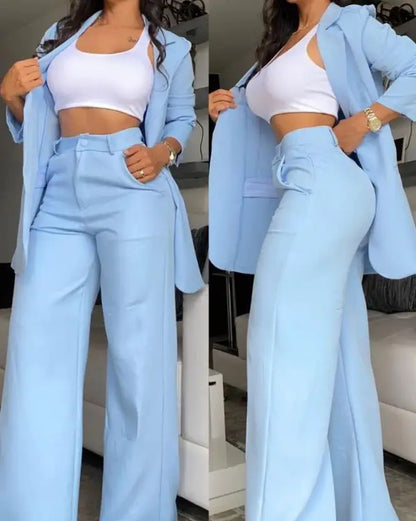 Conjunto Feminino Blazer e Calça – Elegância no Trabalho