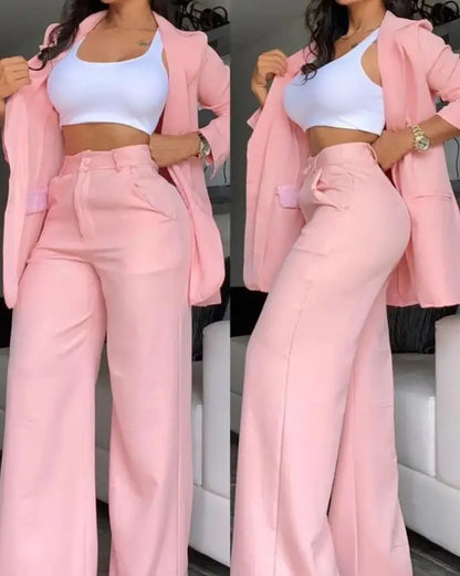Conjunto Feminino Blazer e Calça – Elegância no Trabalho