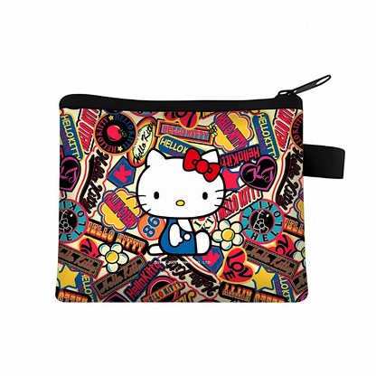 Porta-moedas Hello Kitty com Porta-cartão e Estojo de Chaves