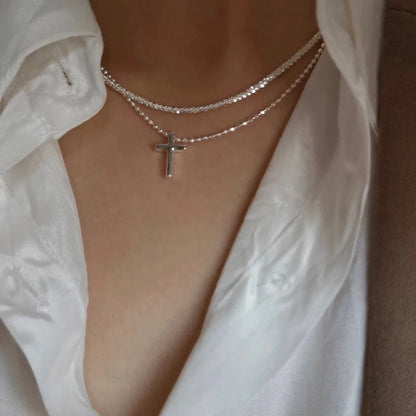 Colar Feminino Prata – Choker Estilo Coreano