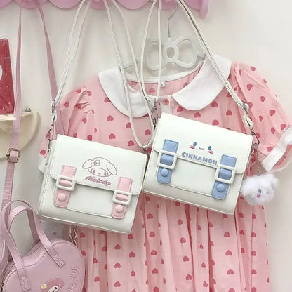 Bolsa Crossbody Kuromi – Pequena e Estilosa